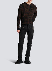Tapered cargo trousers - Black