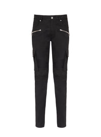 Tapered cargo trousers - Black