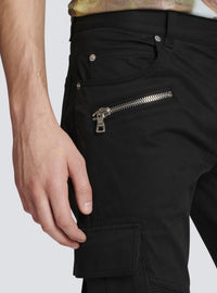 Pantalon cargo fuselé - Taupe clair