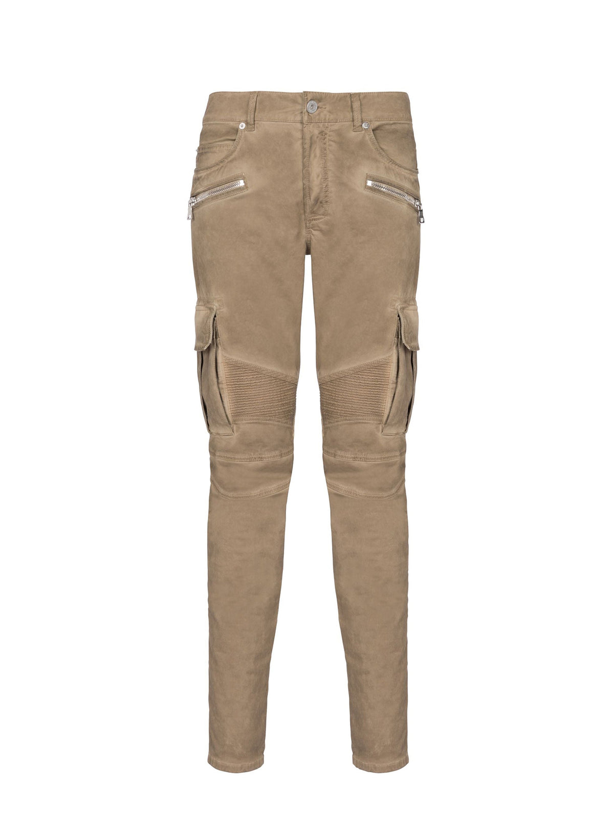 Pantalon cargo fuselé - Taupe clair