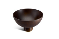 Grand bol anneau Alhambra en bois - Marron & Or
