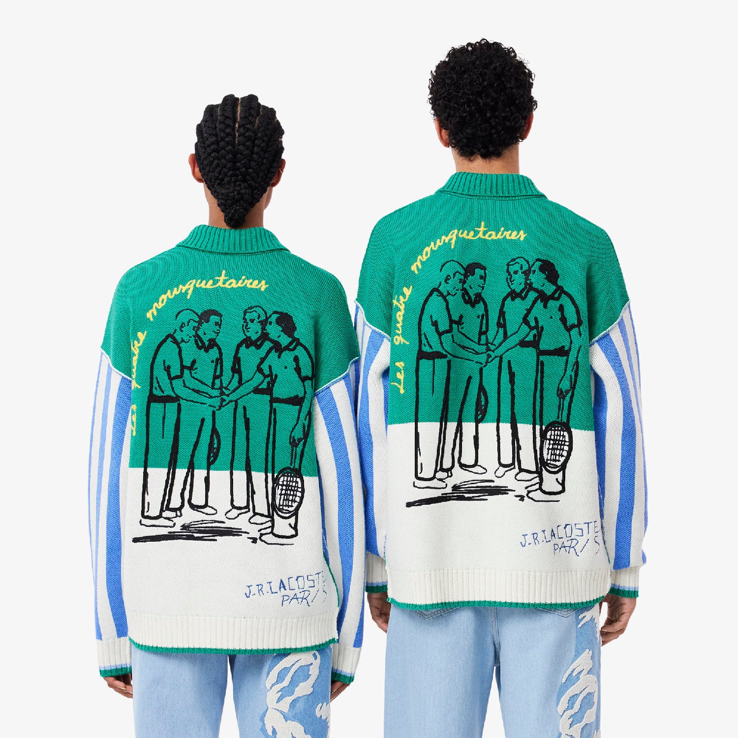 Pull oversize en laine mélangée - Multicolor