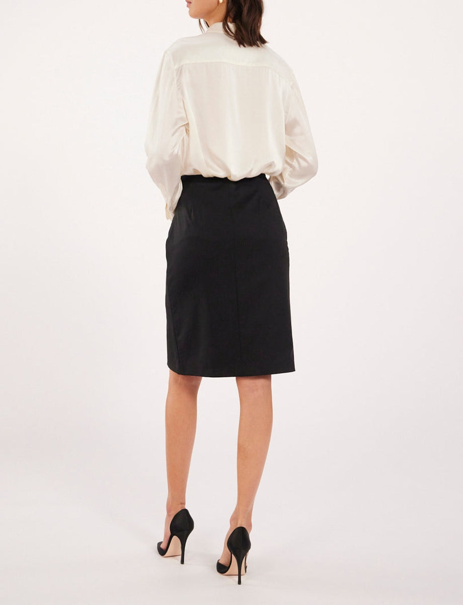 1qty RELIQUAT 65€ 0%  / Jupe Nana en laine - Black