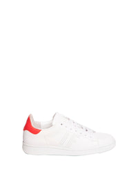 1qty NEW  / Baskets Charly en cuir -  White Red