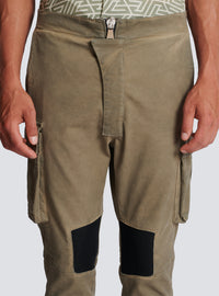 Pantalon cargo à empiècements - Kaki Clair