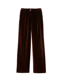 1qty RELIQUAT 75€ 100%  / Pantalon Luciano taille haute - Burgundy