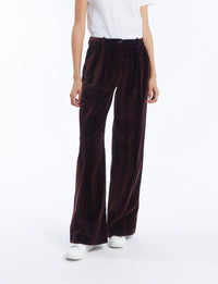 1qty RELIQUAT 75€ 100%  / Pantalon Luciano taille haute - Burgundy