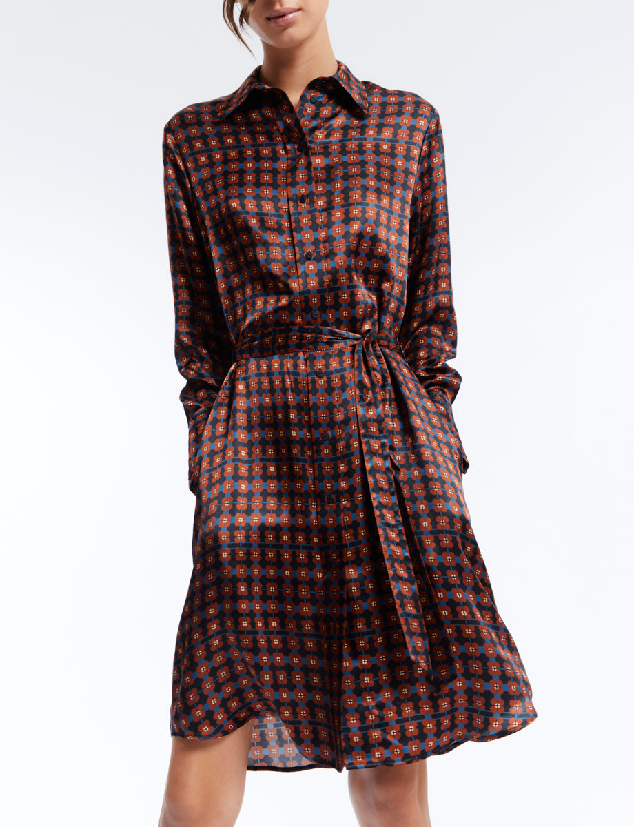 1qty RELIQUAT 120€ 20%  / Robe chemise Amour en soie - Citines