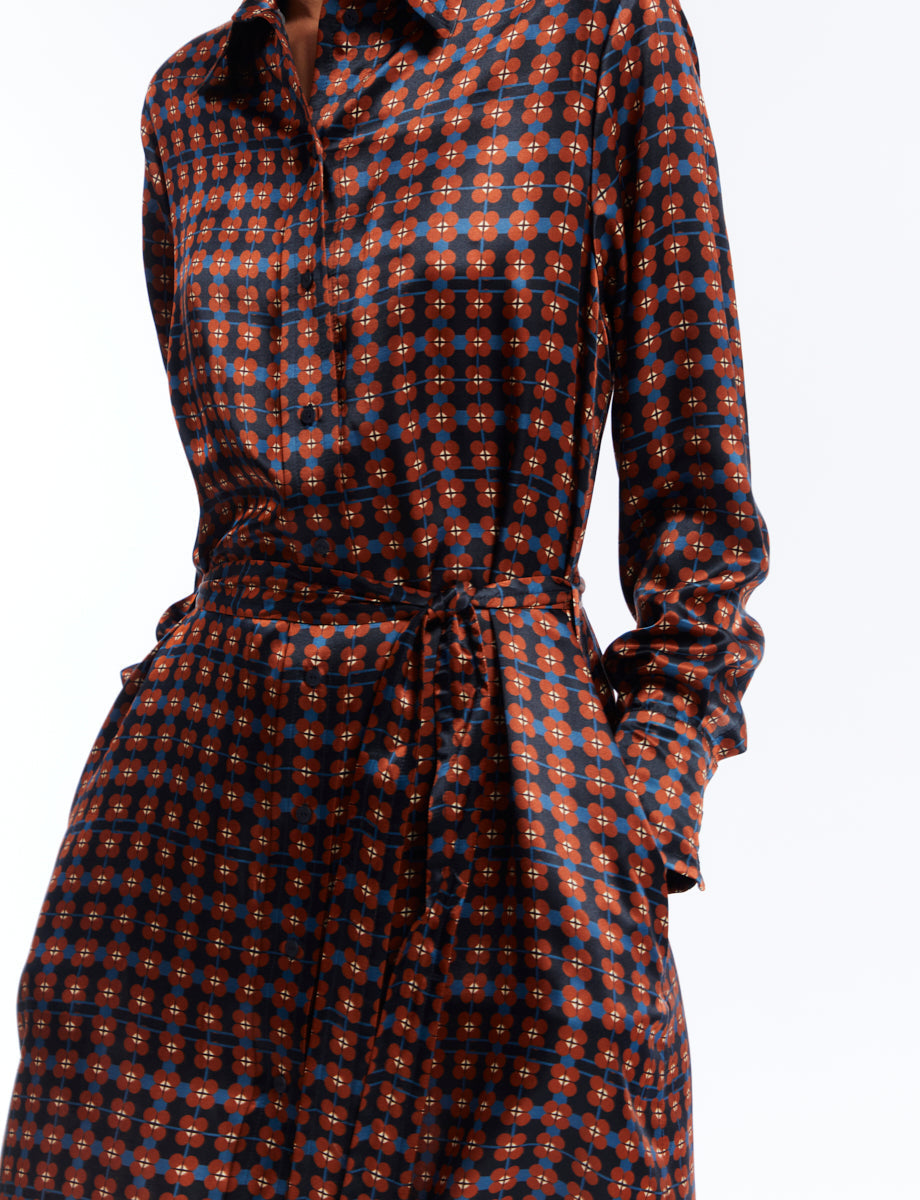 1qty RELIQUAT 120€ 20%  / Robe chemise Amour en soie - Citines