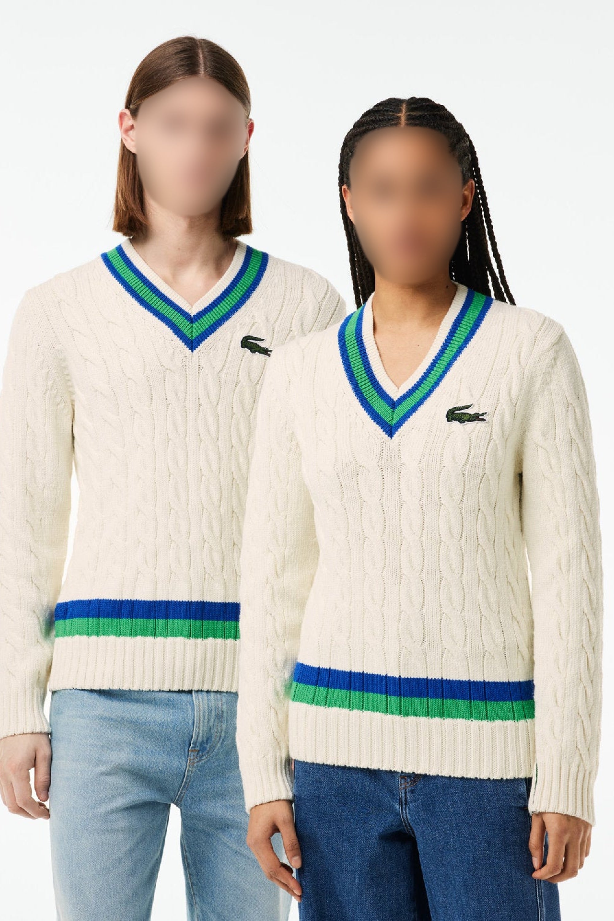 Pull torsadé à rayures en laine - Farine & Cobalt