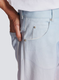 Balmain x evian - jean large - Bleu & Rose Pâle & Rose