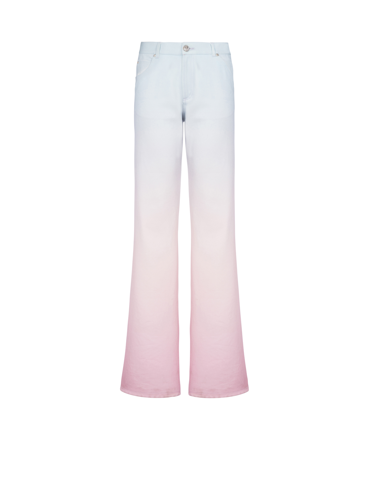 Balmain x evian - jean large - Bleu & Rose Pâle & Rose