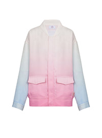 Balmain x Evian bomber jacket - White & Pink & Blue