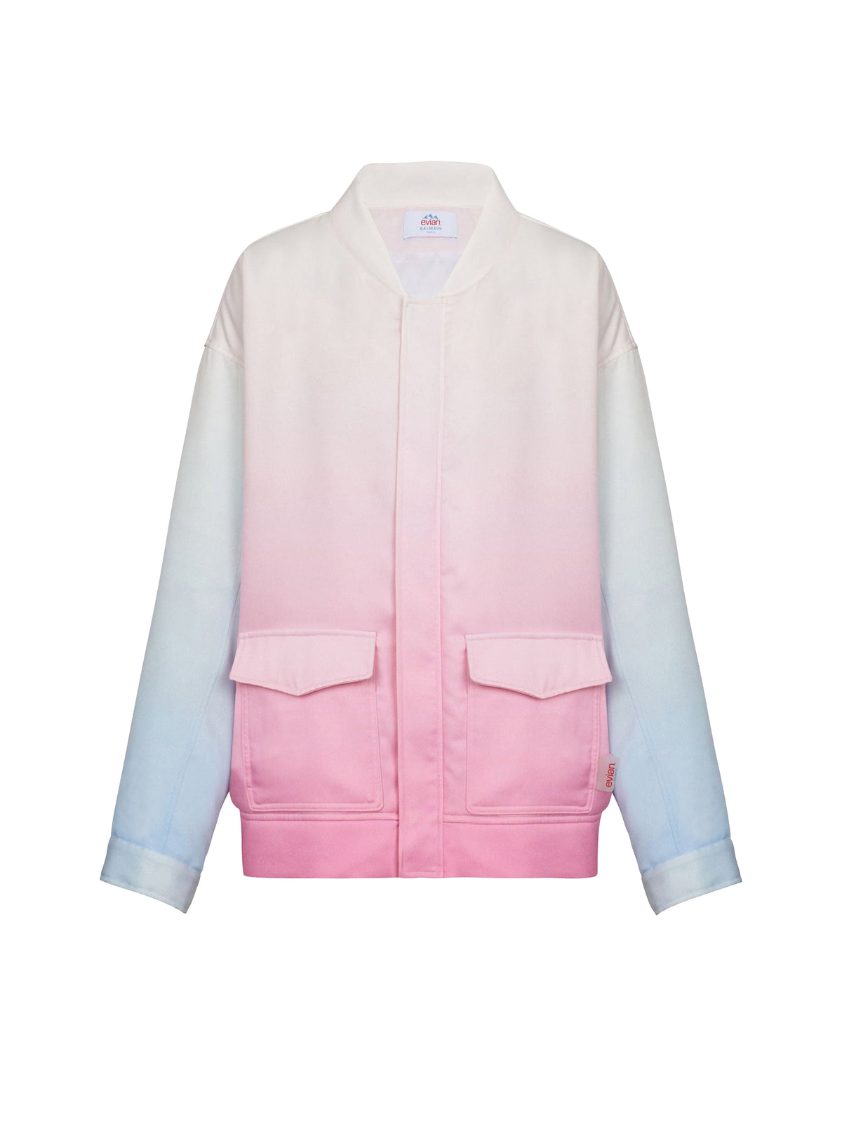 Balmain x Evian bomber jacket - White & Pink & Blue