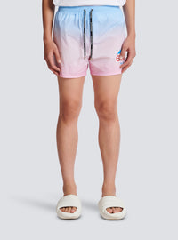 Balmain x evian - short de bain dégradé - Multicolore