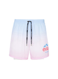 Balmain x evian - short de bain dégradé - Multicolore