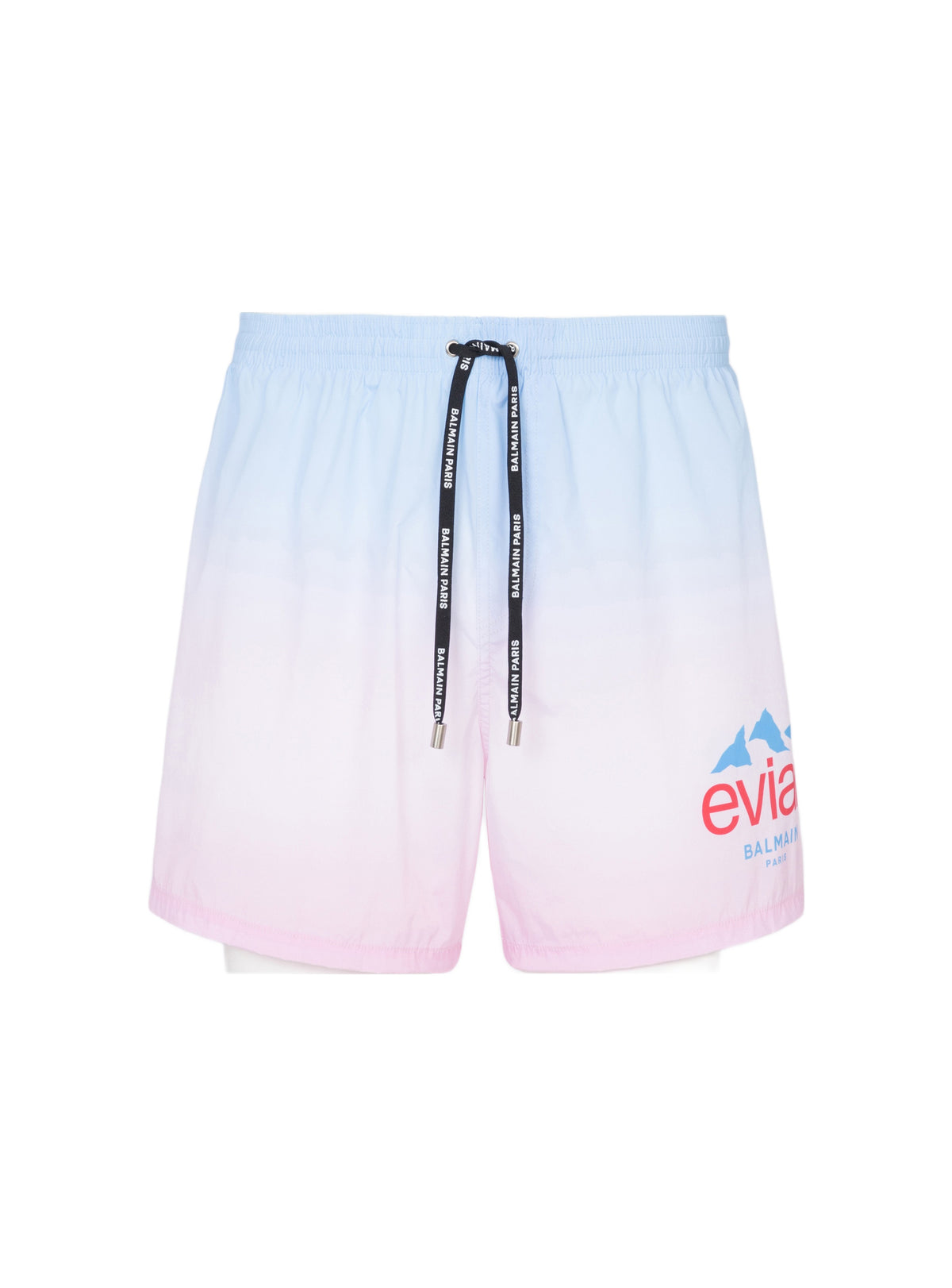 Balmain x evian - short de bain dégradé - Multicolore