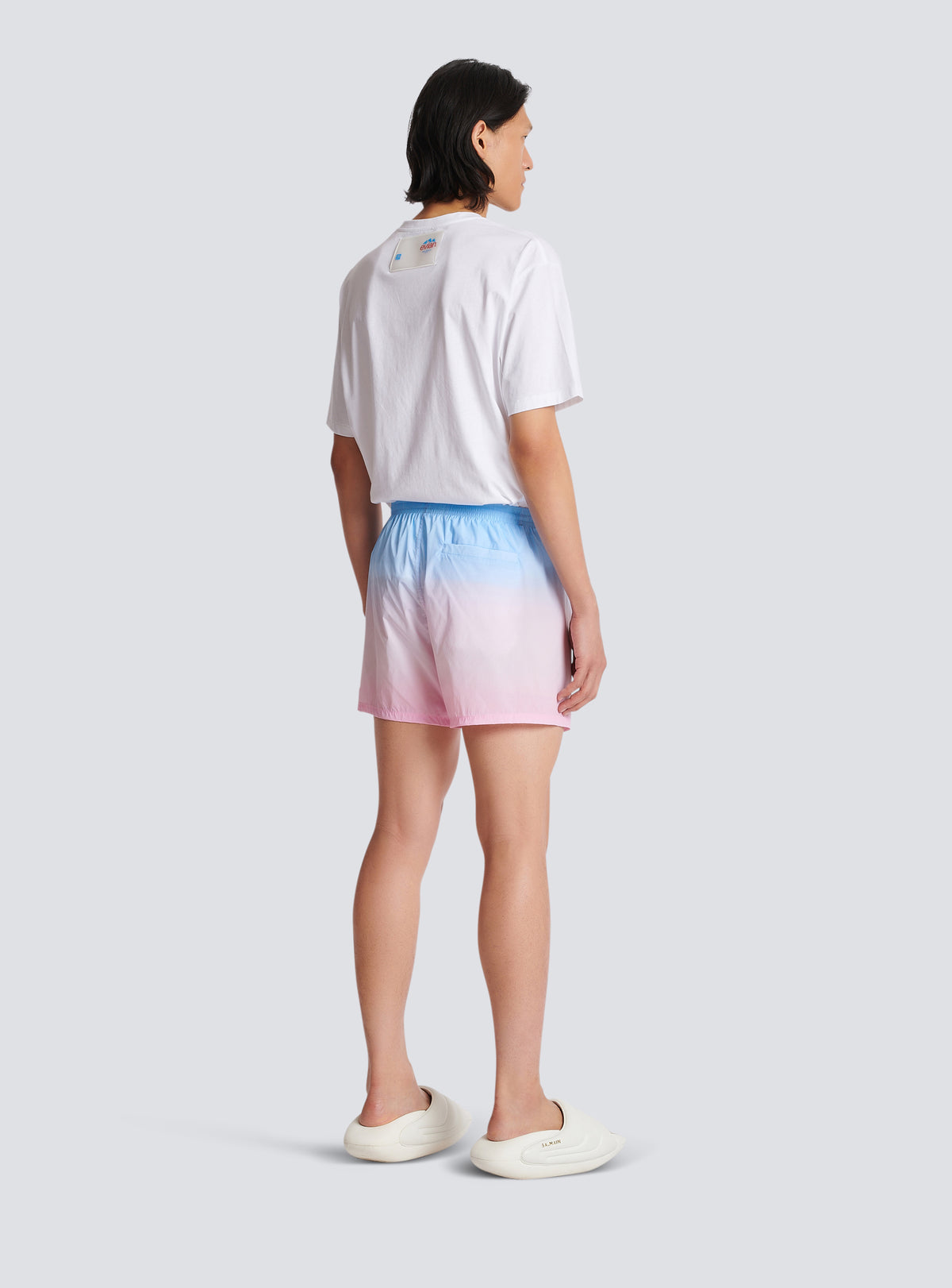 Balmain x evian - short de bain dégradé - Multicolore