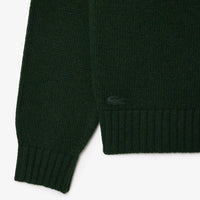 Pull cardée motif en laine - Sinople & Multicolor