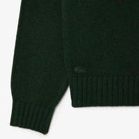 Pull cardée motif en laine - Sinople & Multicolor