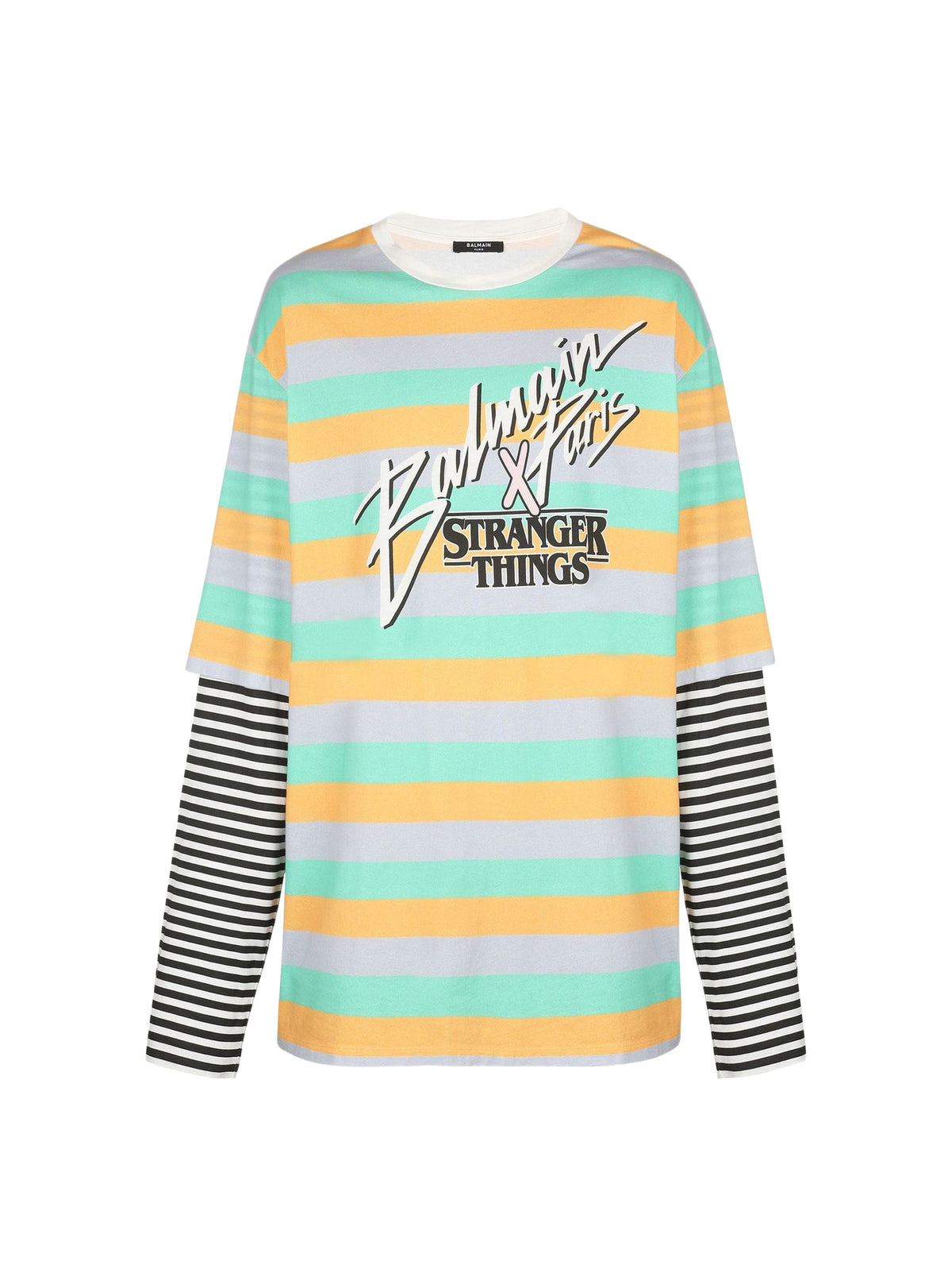 T-shirt oversize Balmain x Stranger Things - Multicolore