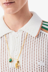 Pull ajouré à manches longues en maille - Blanc