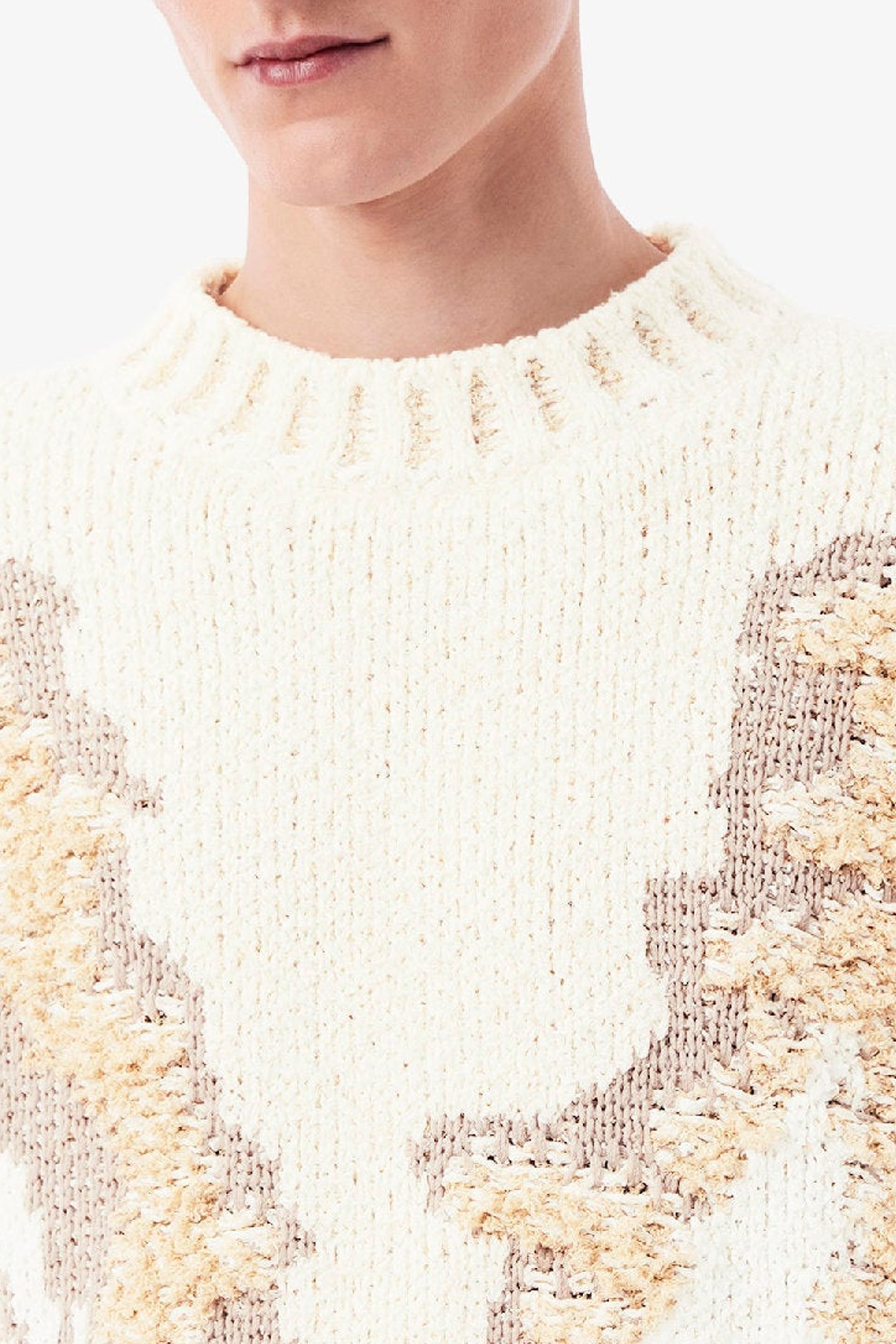 Pull jacquard en maille - Farine & Multicolor