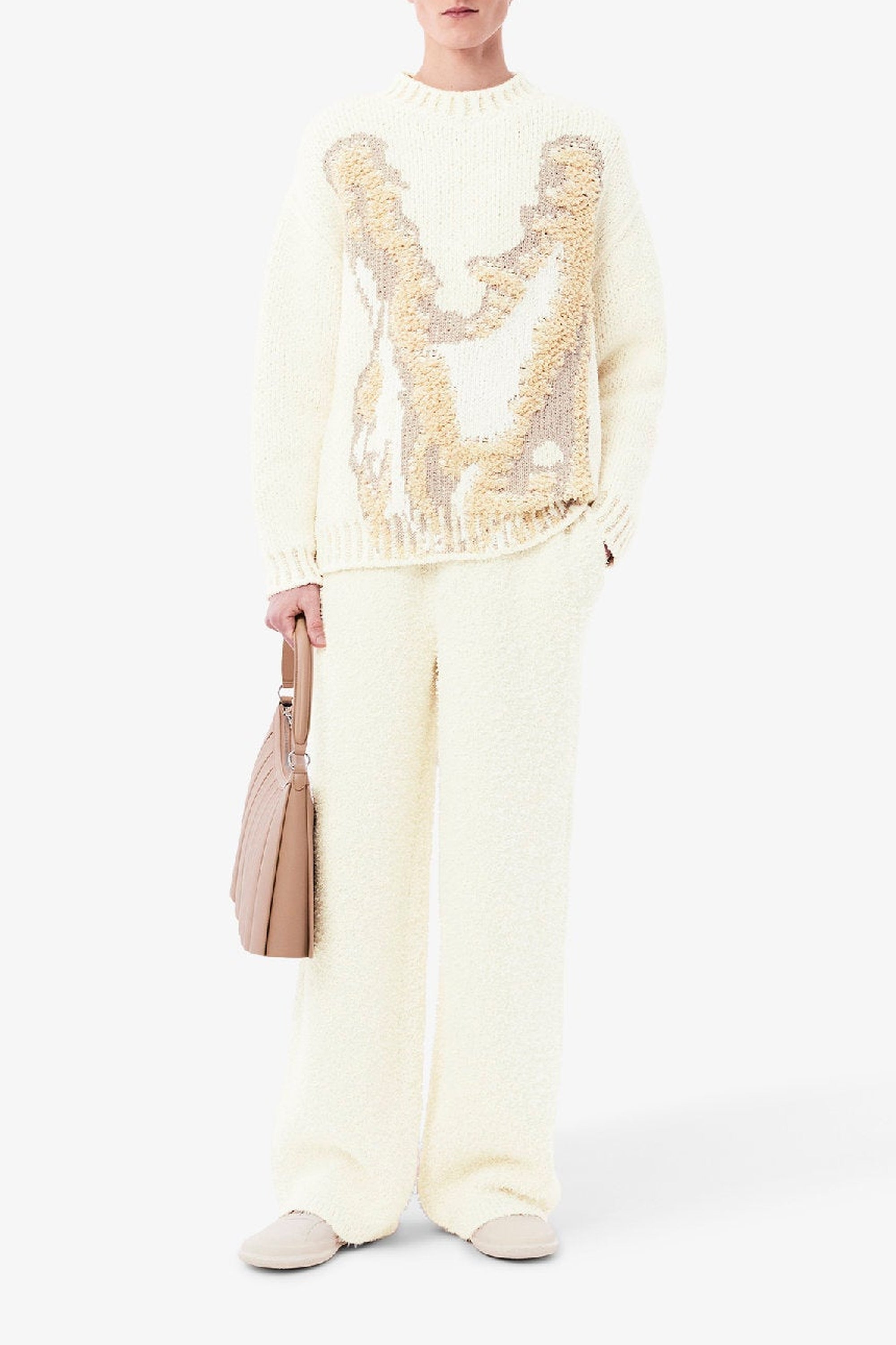 Pull jacquard en maille - Farine & Multicolor