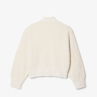Pull boutonné maille bouclette - Farine