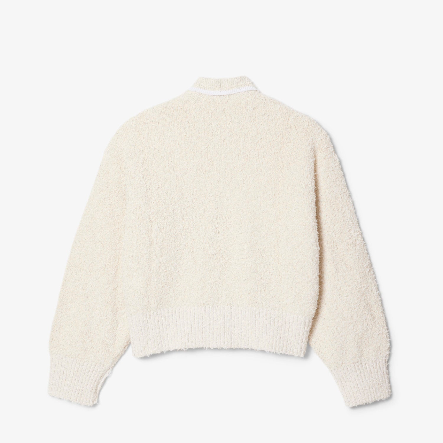 Pull boutonné maille bouclette - Farine