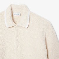 Pull boutonné maille bouclette - Farine