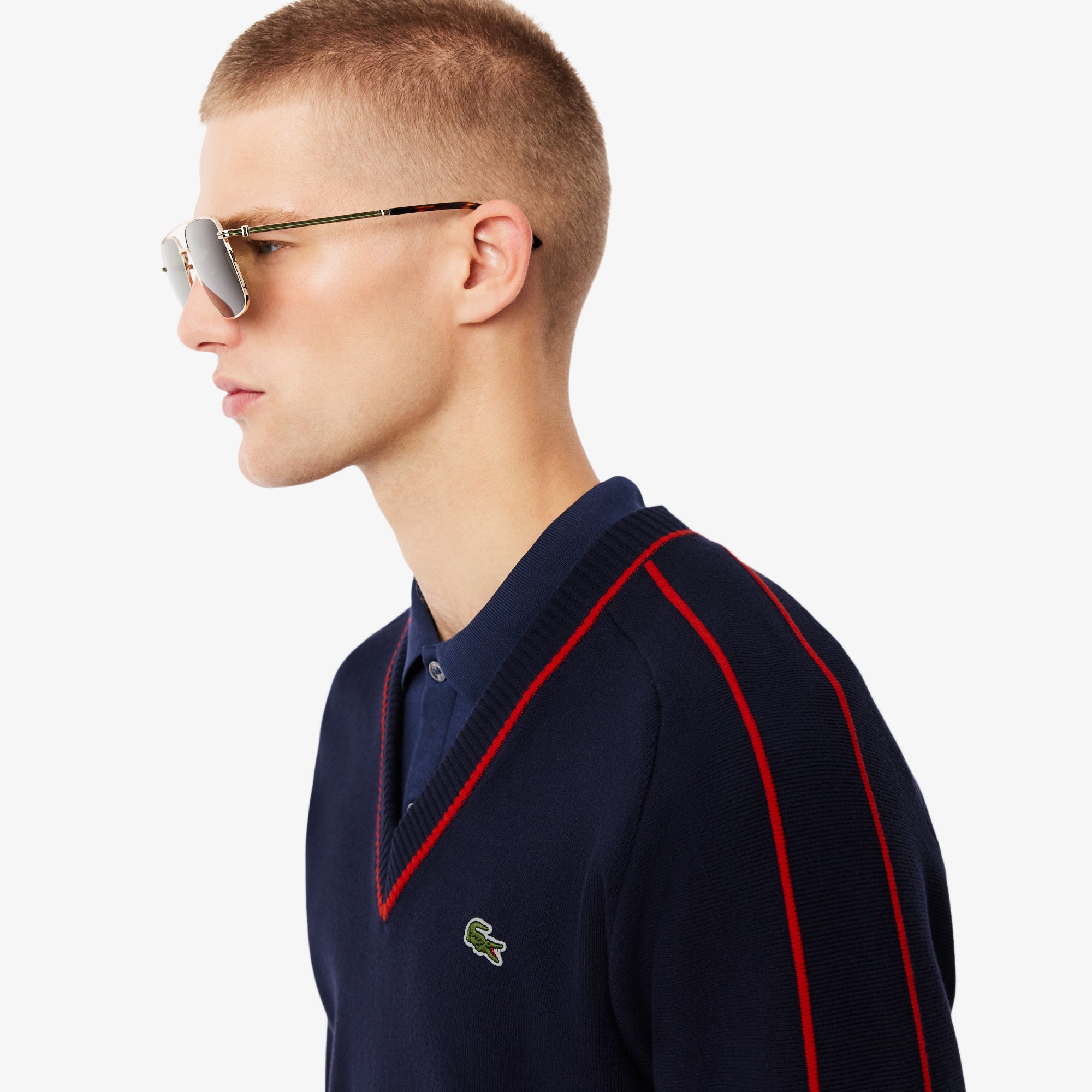 Pull - Marine & Rouge