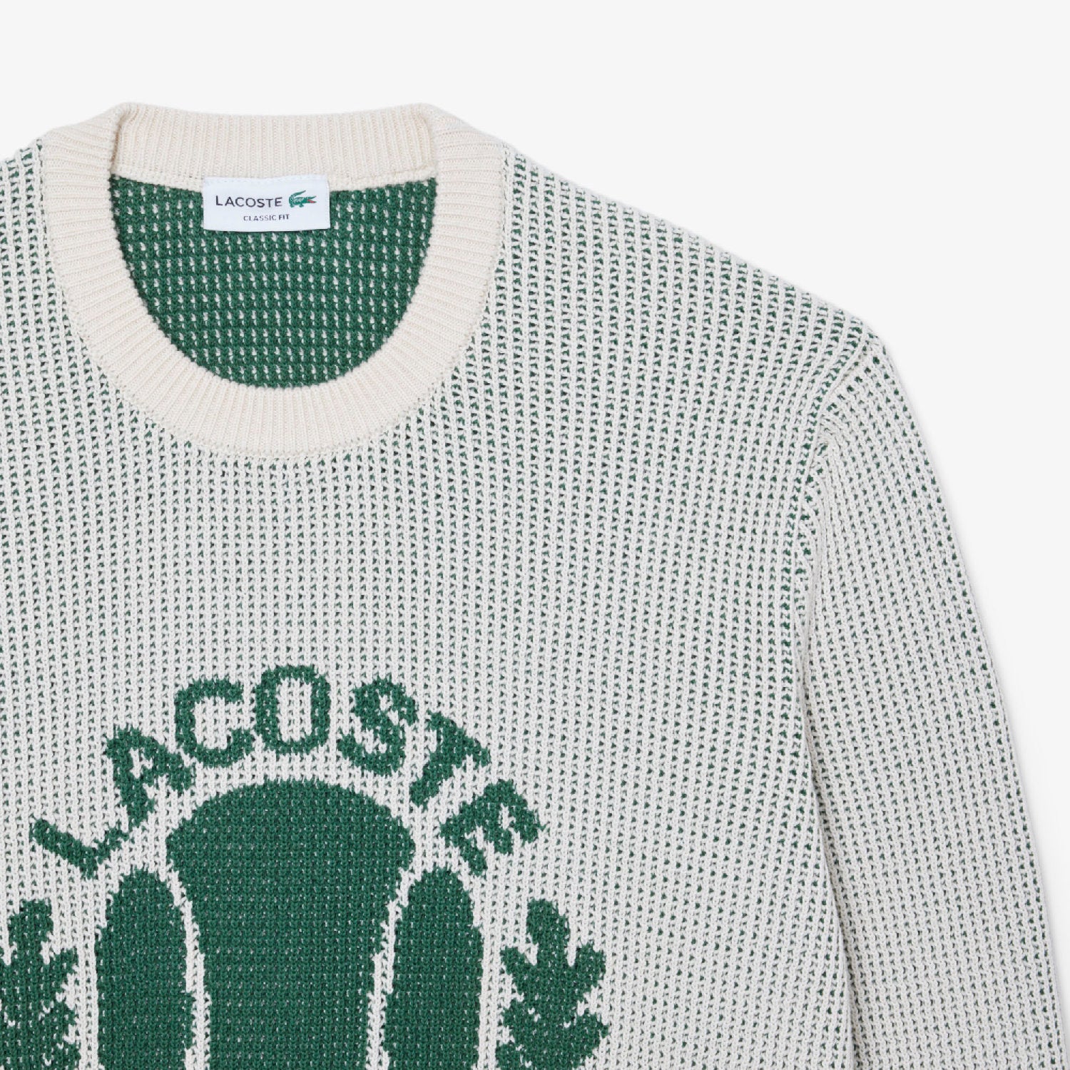 Pull à motif jacquard en maille - Laponie & Vert