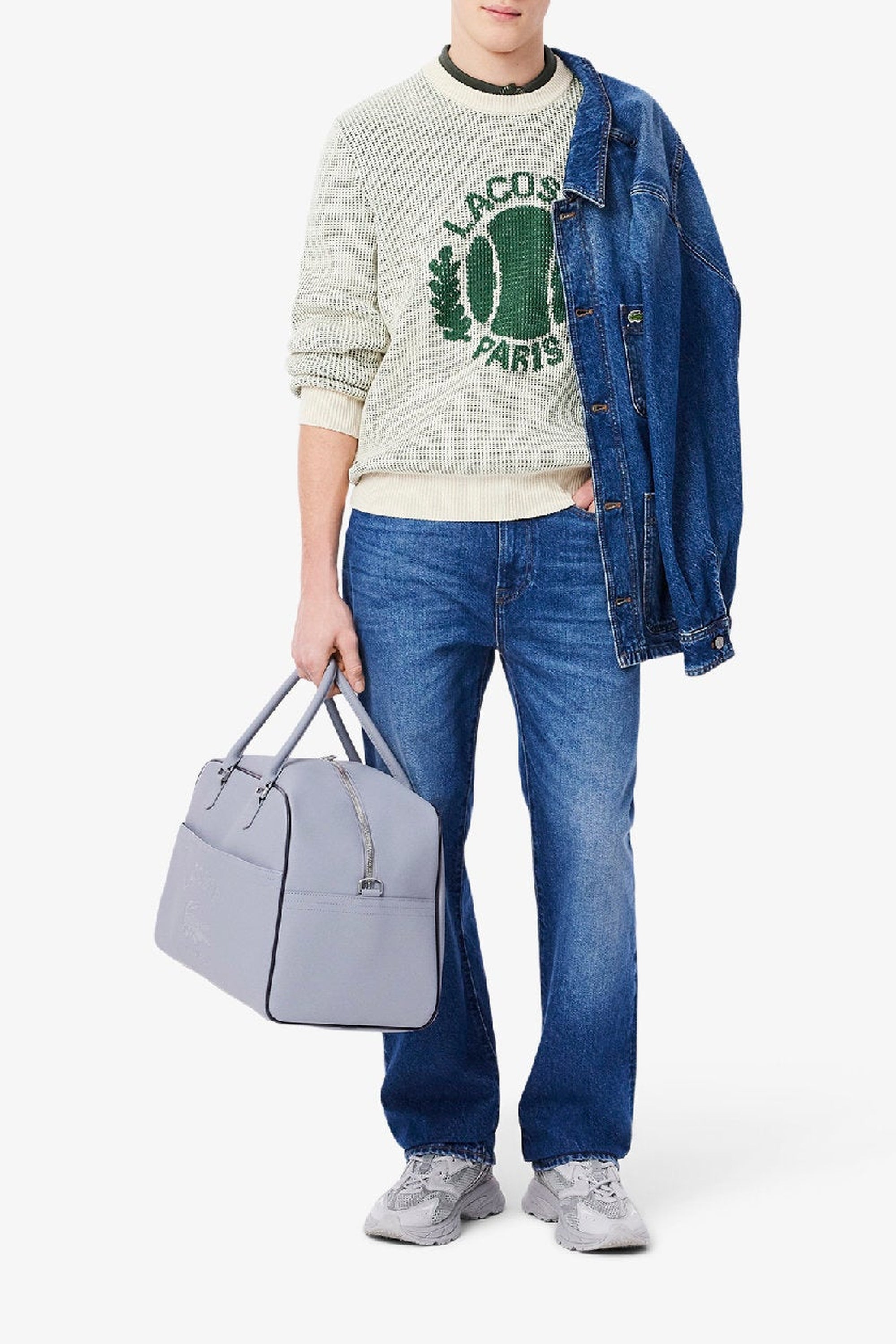 Pull à motif jacquard en maille - Laponie & Vert