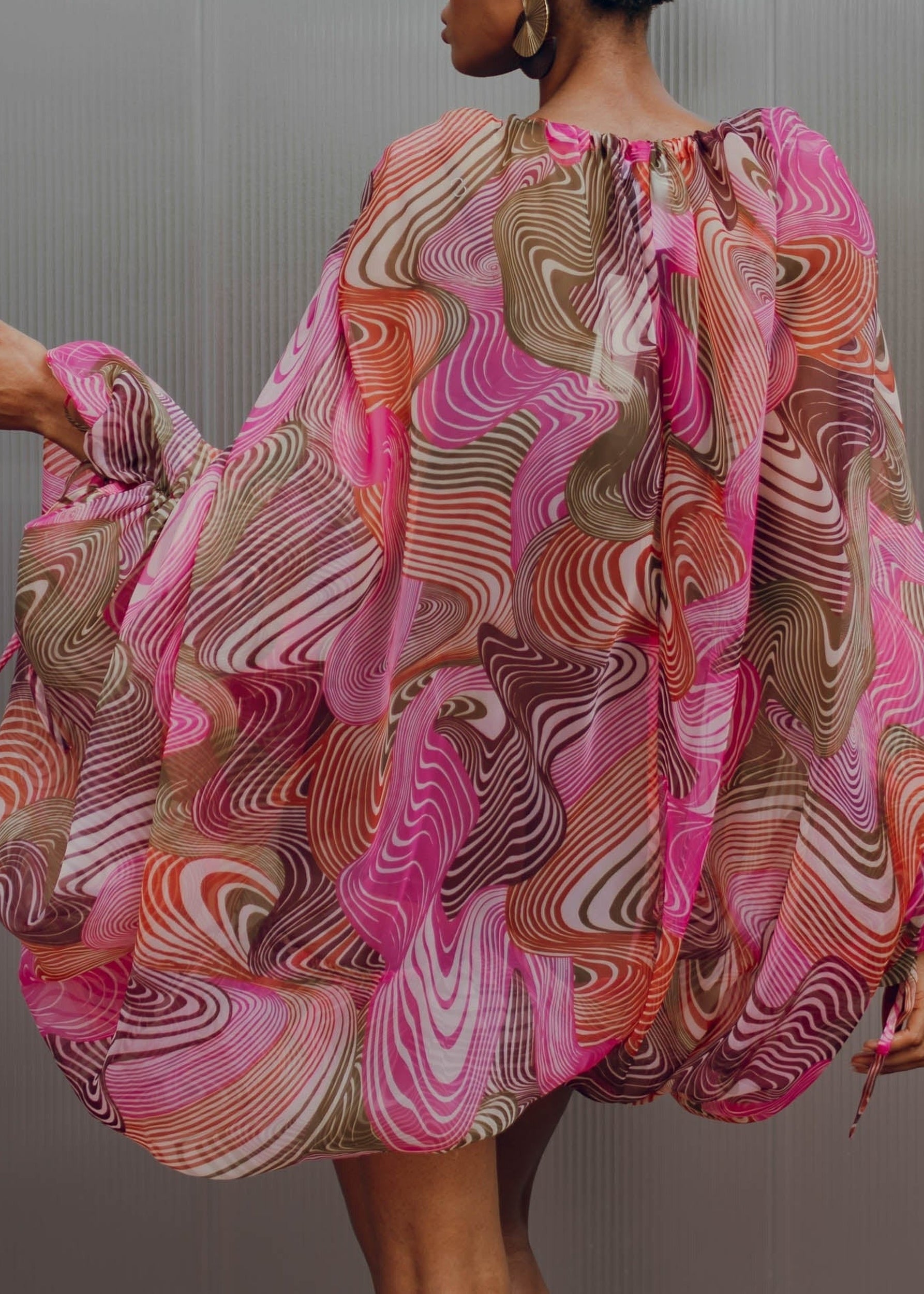 Banda flared Playsuit - Corda Print