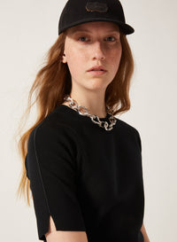 Black_1QTY // Pull à manches raglan en laine - Black