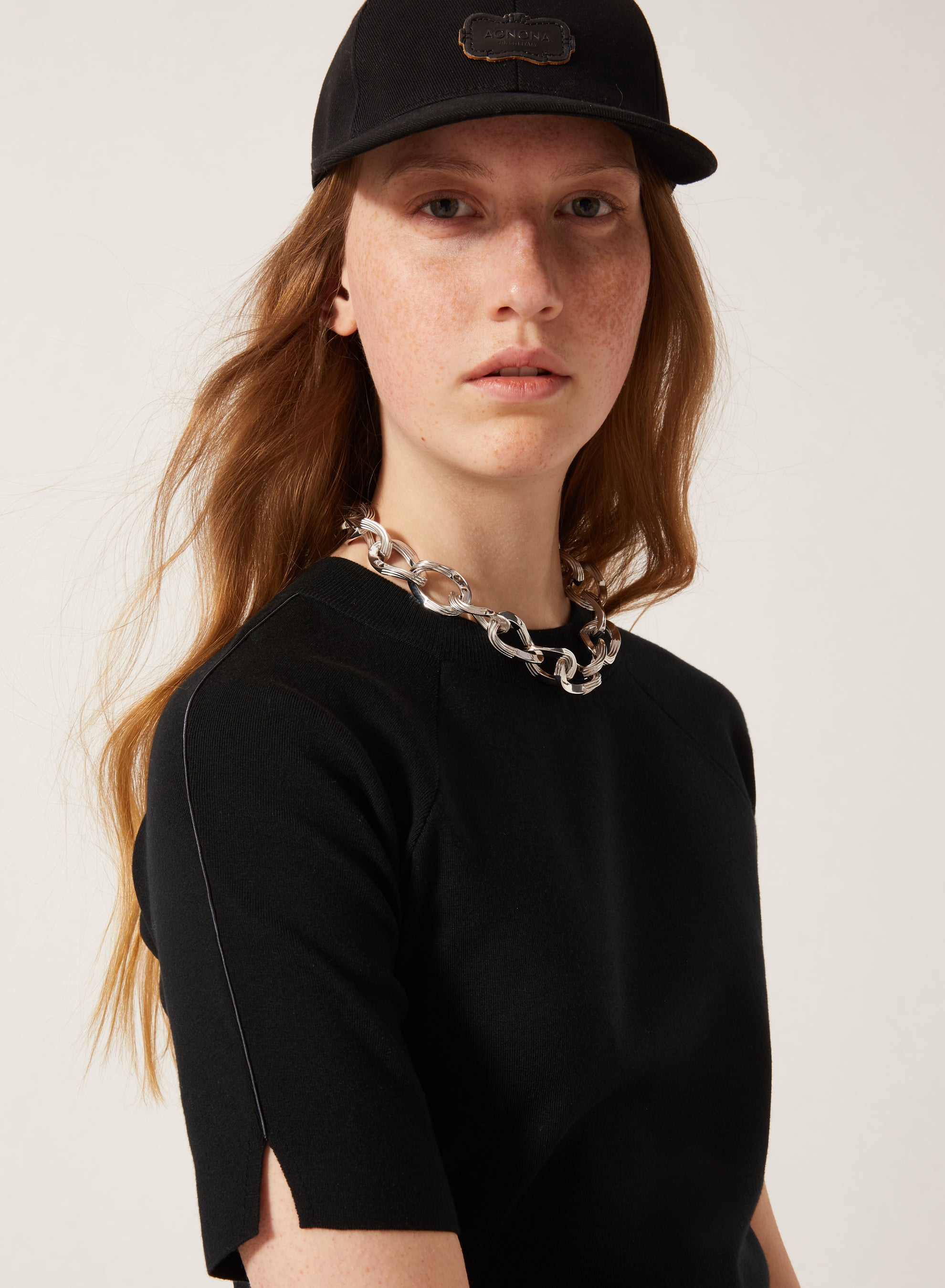 Black_1QTY // Pull à manches raglan en laine - Black