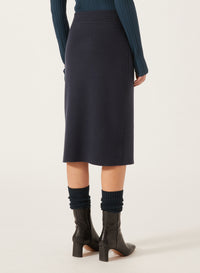 Peacock_1QTY // Jupe crayon en laine - Peacock