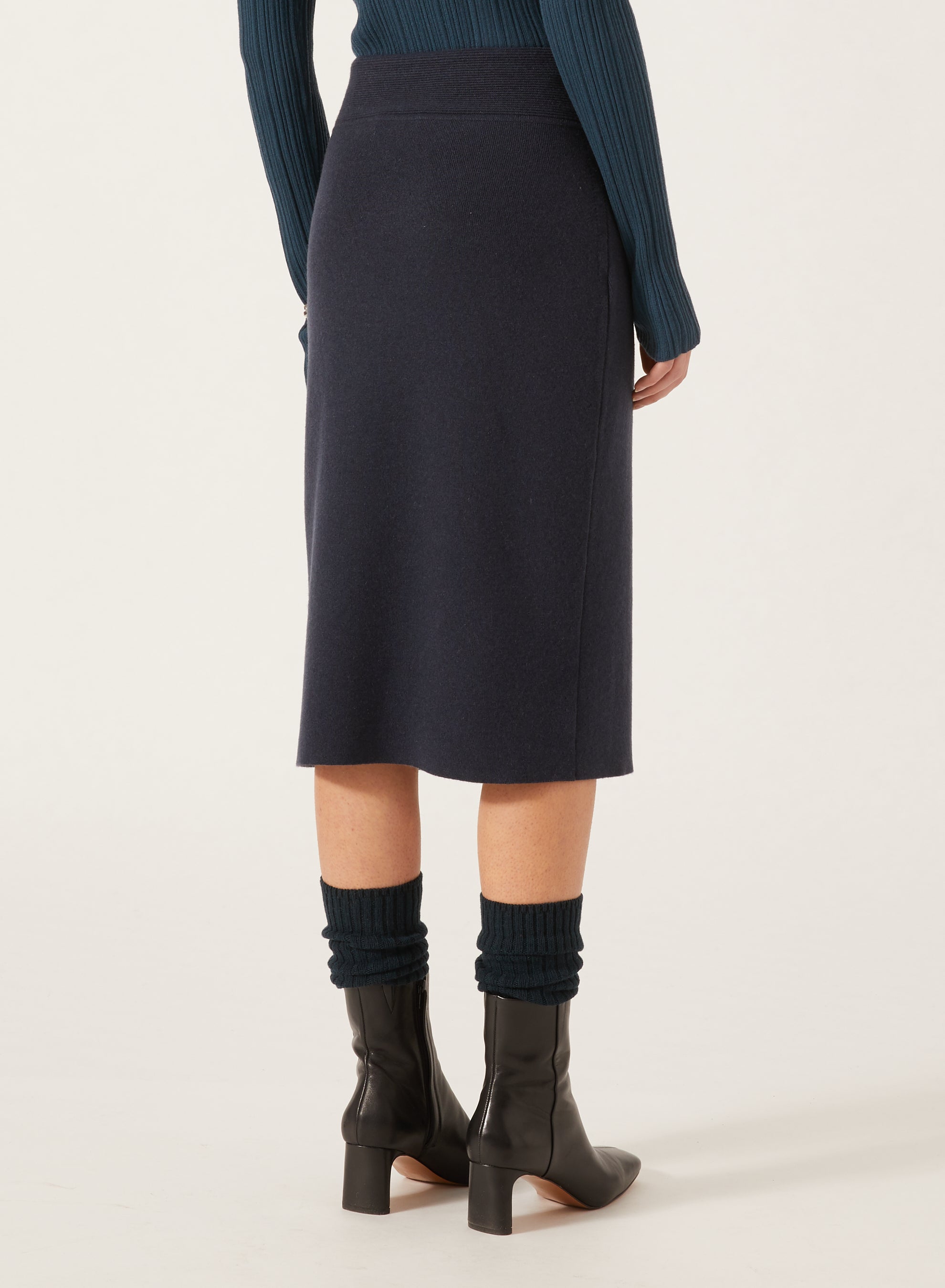 Peacock_1QTY // Jupe crayon en laine - Peacock