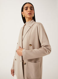 Stone_1QTY // Blazer croisé en laine - Stone