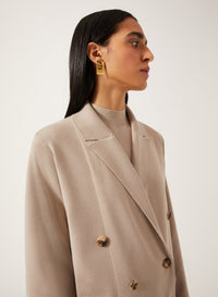 Stone_1QTY // Blazer croisé en laine - Stone