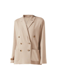 Stone_1QTY // Blazer croisé en laine - Stone