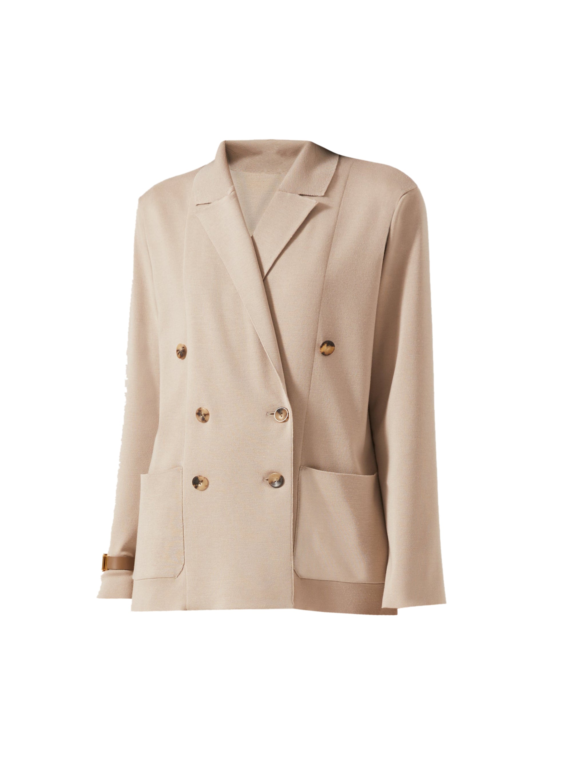 Stone_1QTY // Blazer croisé en laine - Stone