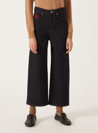 Blue_1QTY // Jean court à coupe droite - Blue