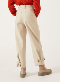 Stone_1QTY // Pantalon cargo à poches plaquées - Stone