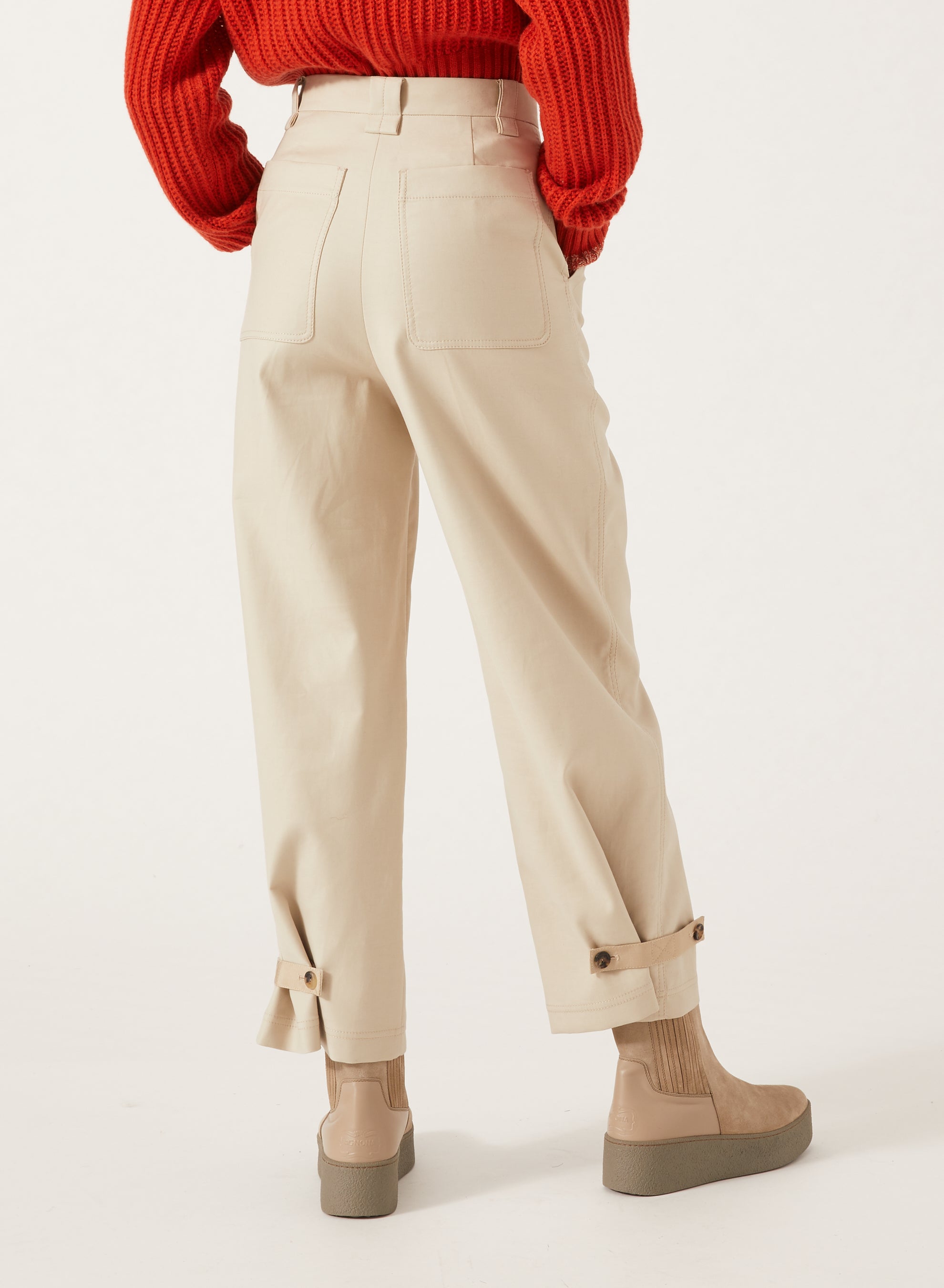 Stone_1QTY // Pantalon cargo à poches plaquées - Stone