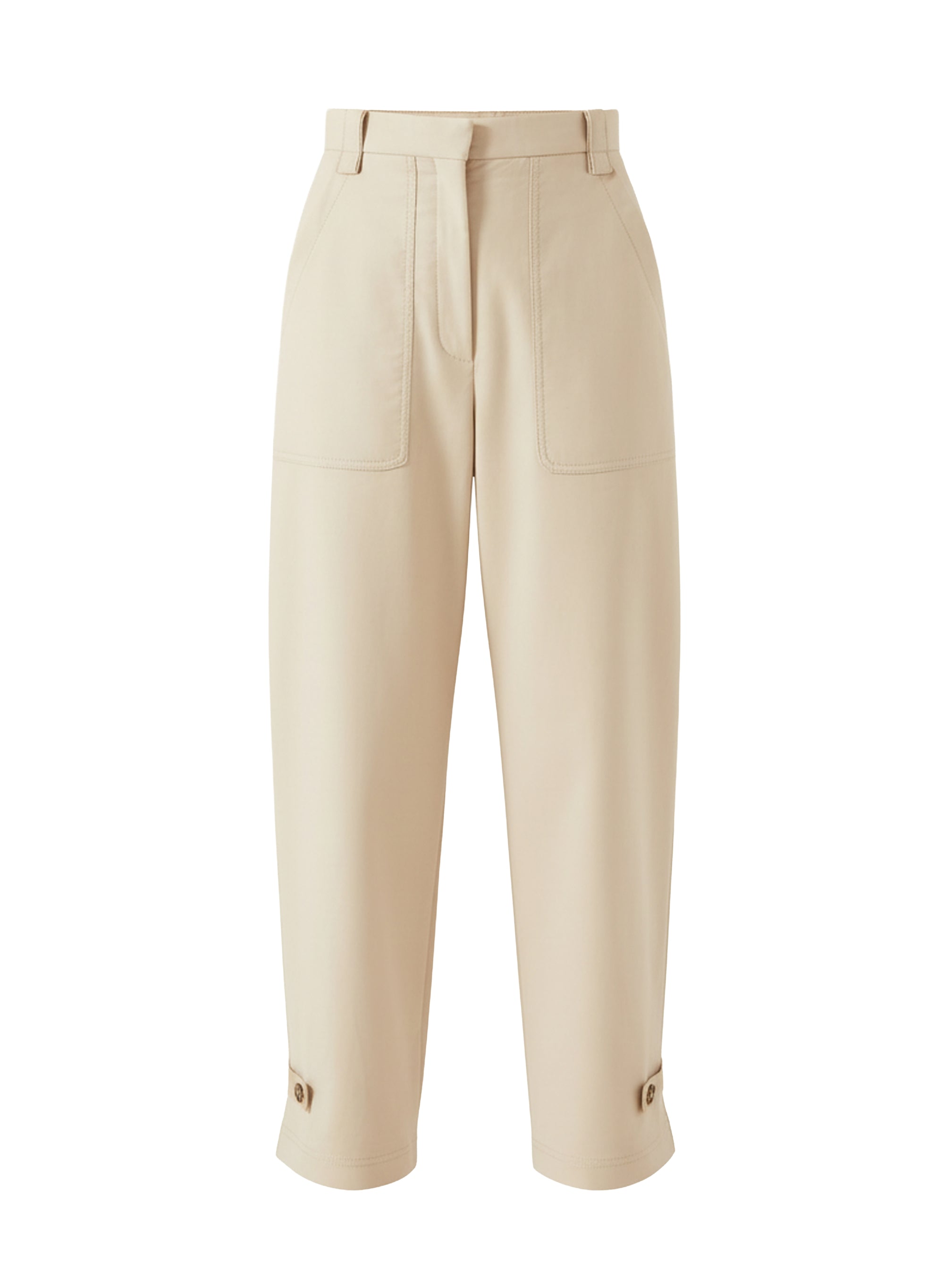 Cargo trousers with patch pockets - Stone