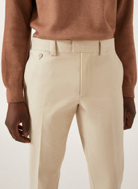 Stone_2QTY // Pantalon droit à plis marqués - Stone