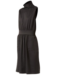 Dark Shadow_1QTY // Robe mi-longue col montant froncée - Dark Shadow