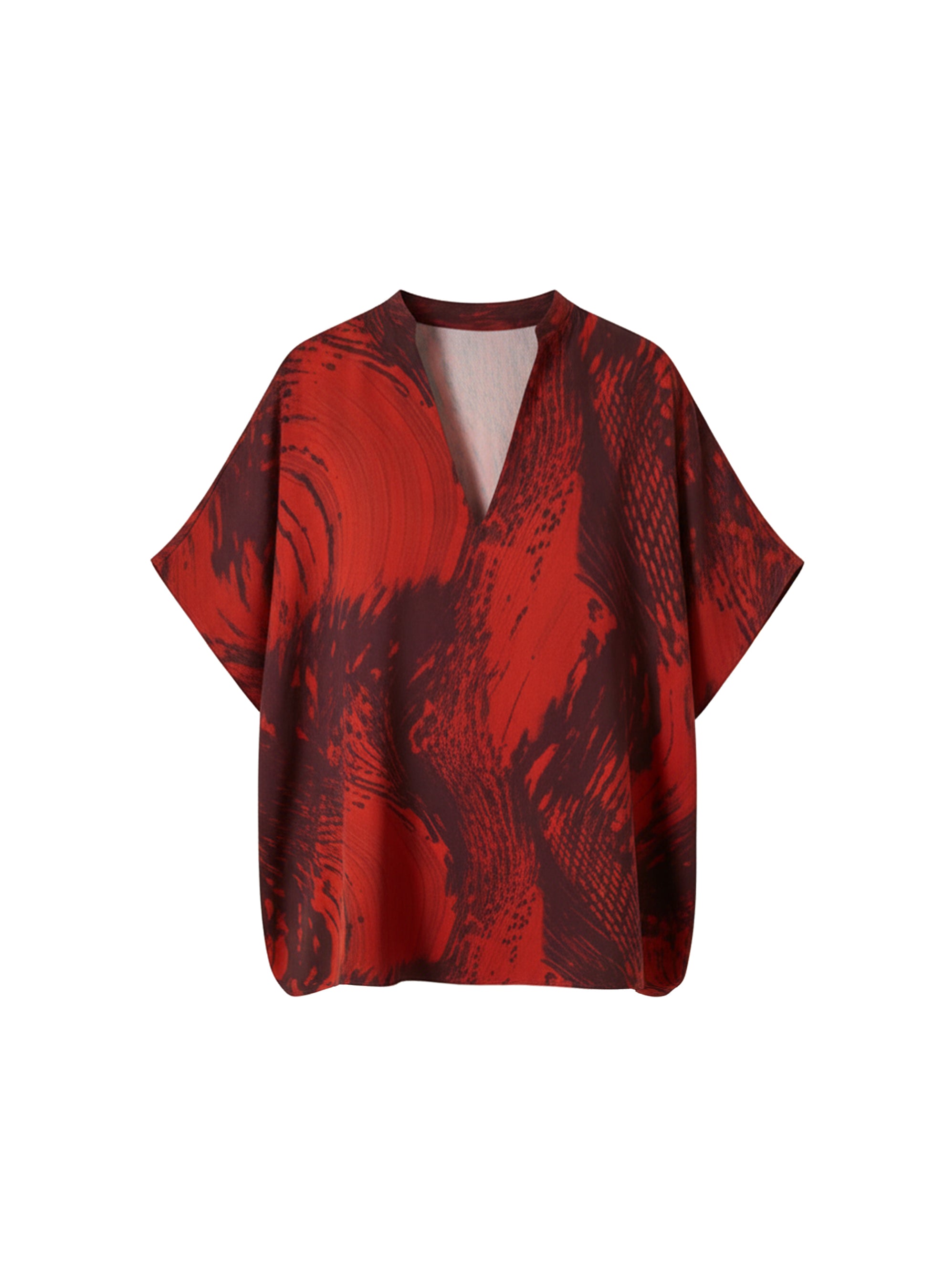 Tunique à motif abstrait - Rosso & Bruciato